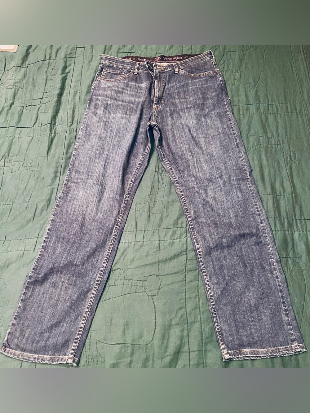 2 Pairs Wrangler Men's Blue Straight Jeans